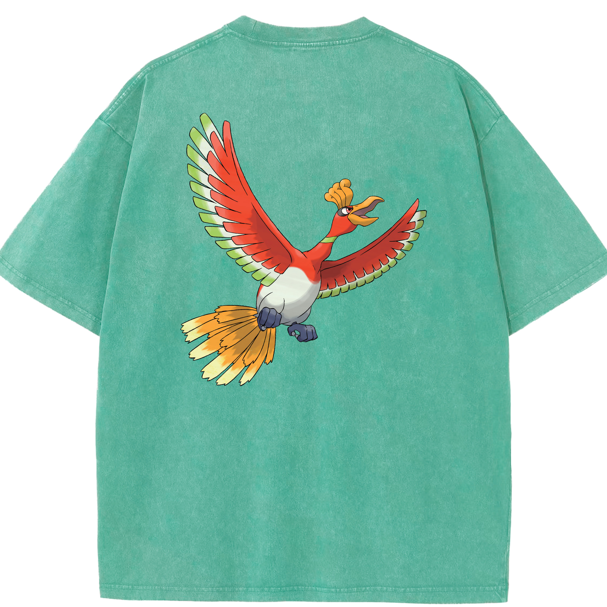 （画像用） ポケットモンスター Pokémon 綿100% ヴィンテージ風 半袖Tシャツ（背面プリント）